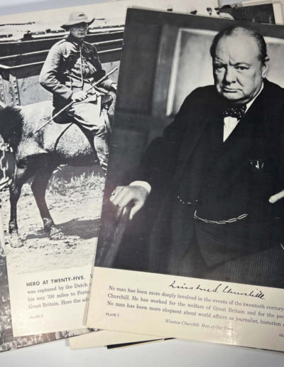 Winston Churchill Man of Our Time: Sample Plates