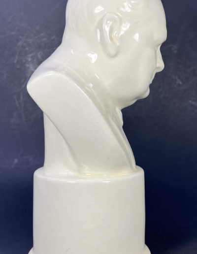Winston Churchill Wedgwood Bust: side view