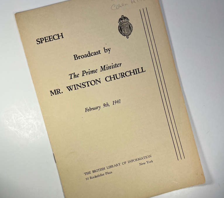 Churchill Speech: February 9, 1941