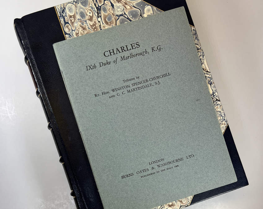 Charles IXth Duke of Marlborough: Churchill’s Tribute