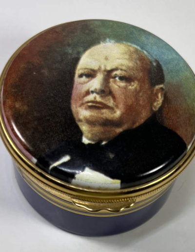 Churchill Enamel Trinket Box: Top View