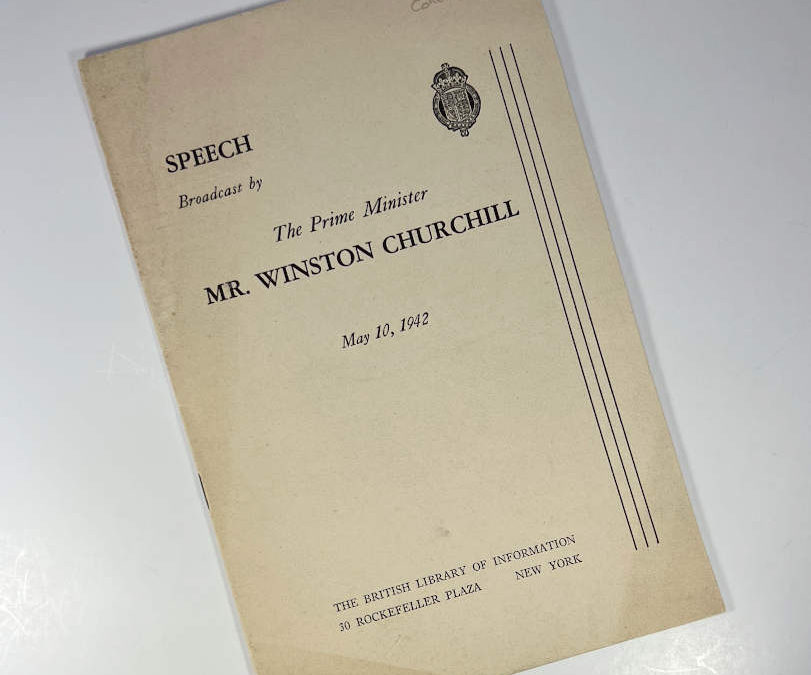 Churchill Speech Broadcast: May 10, 1942