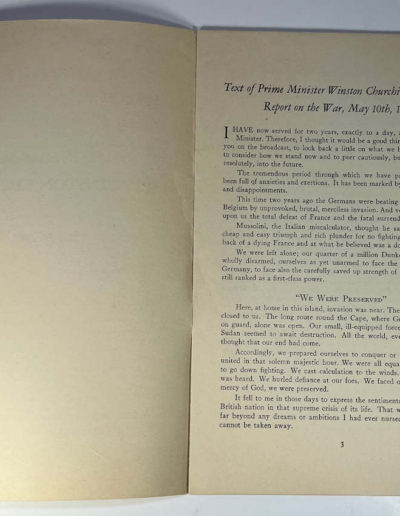 Pamphlet: Churchill Speech May 10, 1942: p1