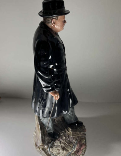 Winston Churchill Royal Doulton Figure: side view