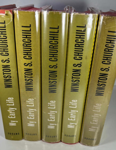 My Early Life in Dustjackets by W. Churchill: 5 Books, Odhams