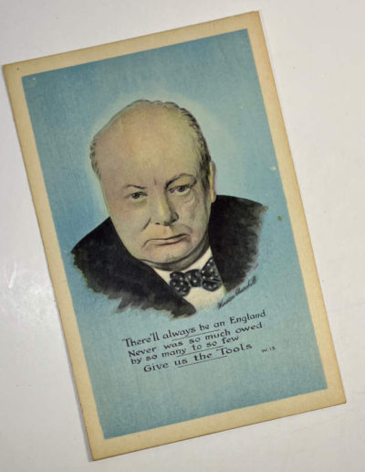 Postcard - Color Drawing Churchill