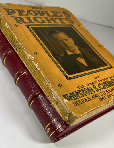 The People's Rights by Winston Churchill on Solander Case