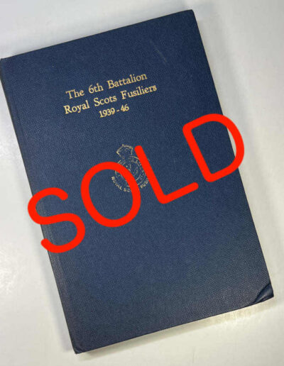 6th Battalion Royal Scots Fusiliers: SOLD