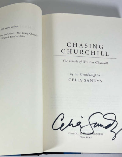 Chasing Churchill - Author's Signature