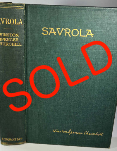 Savrola First English Edition: SOLD