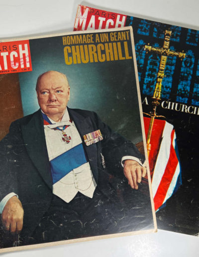 Churchill Funeral Ephemera- 2 Magazines in French