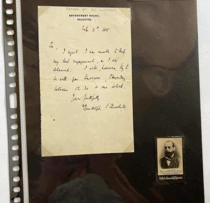 Autograph Letter from Lord Randolph Churchill