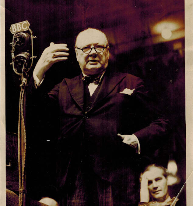 Press Photograph: Churchill – Empress Hall, 1949