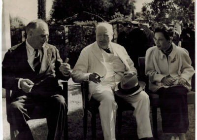 1943 Photo of Churchill, Roosevelt & Madame Kai-shek