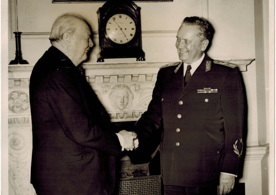 Photograph: Winston Churchill & Tito