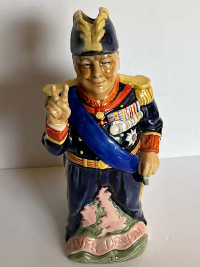 Naval Churchill: Winston Churchill Toby Jug – Blue