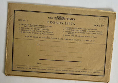 TIMES Broadsheets in Original Envelope