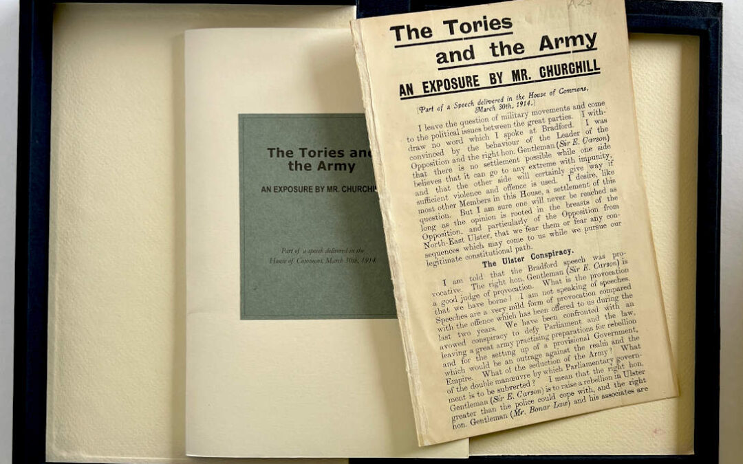 The Tories and the Army: Churchill, 1914