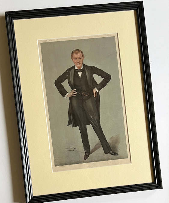 Vanity Fair Print of Winston Churchill by SPY