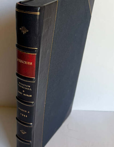 Winston Churchill-Lord Moran Speeches Solander Case Spine