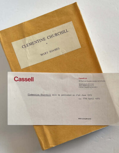 Compliments Slip from Publisher Cassell