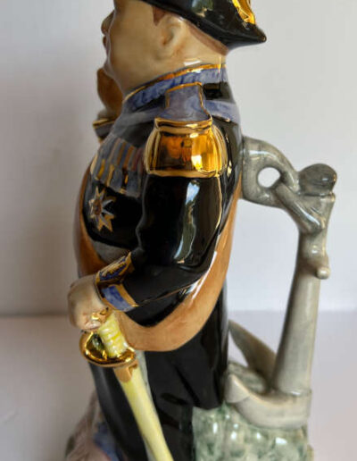 Naval Winston Churchill Toby Jug: Side View