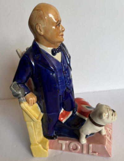 Political Churchill Toby Jug - Side View