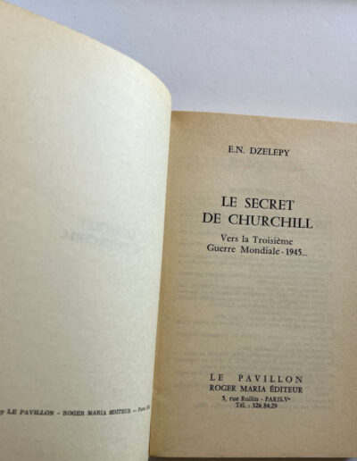 Le Secret de Churchill: Title Page