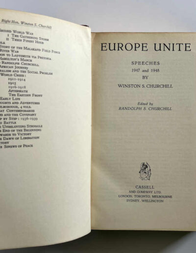 Europe Unite: Title Page