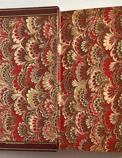 Winston Churchill Master of Courage - Marbled Endpapers