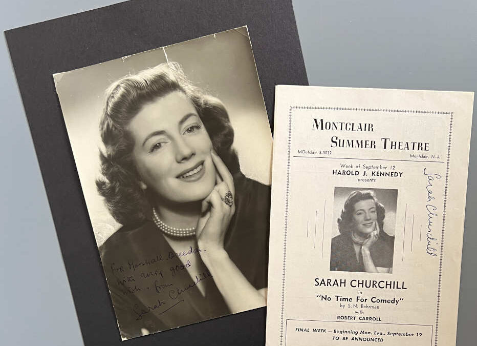 Signed Photograph & Theatre Program: Sarah Churchill