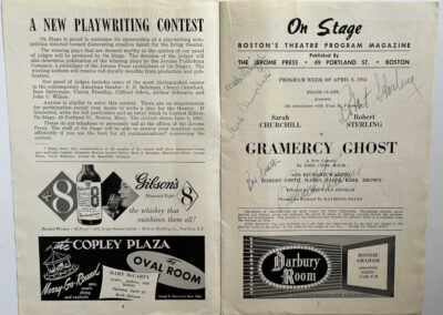 5 Signatures Theater Program: Gramercy Ghost