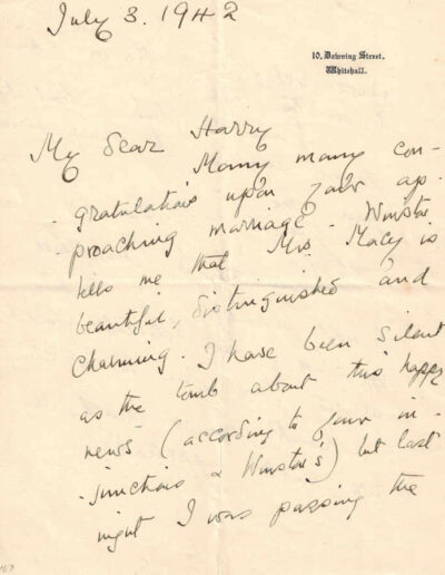 Clementine Churchill Letter p1