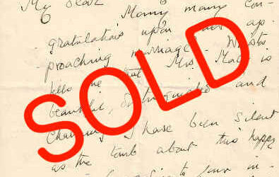 Signed Letter: Clementine Churchill