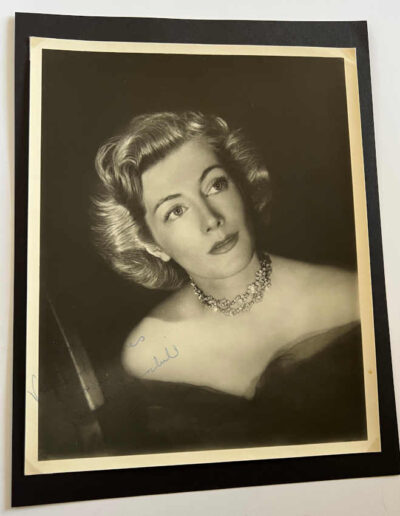 Sarah Churchill Photograph Signed to Olga