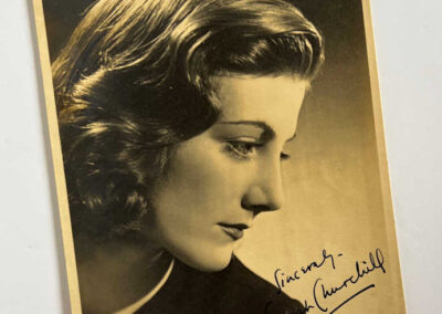 Sarah Churchill Signed Photo