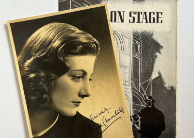 Sarah Churchill Signed Photo + Playbill