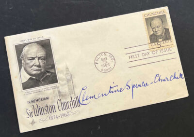 Signed Clementine Churchill: First Day Cover