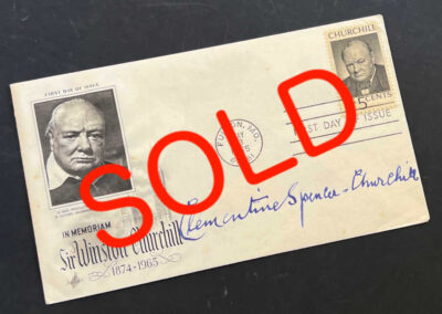 Signed Clementine First Day Cover: SOLD