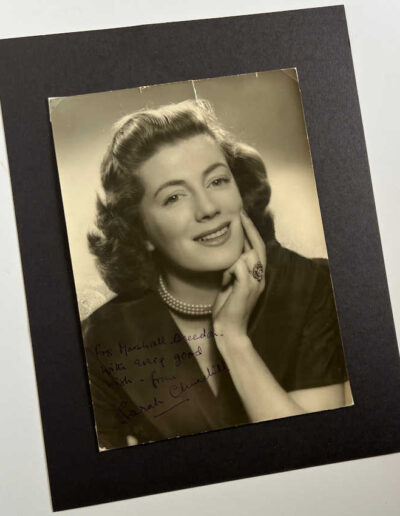 Signed Photo Sarah Churchill