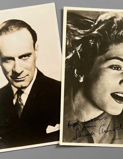 Signed photos: Sarah Churchill & Vic Oliver