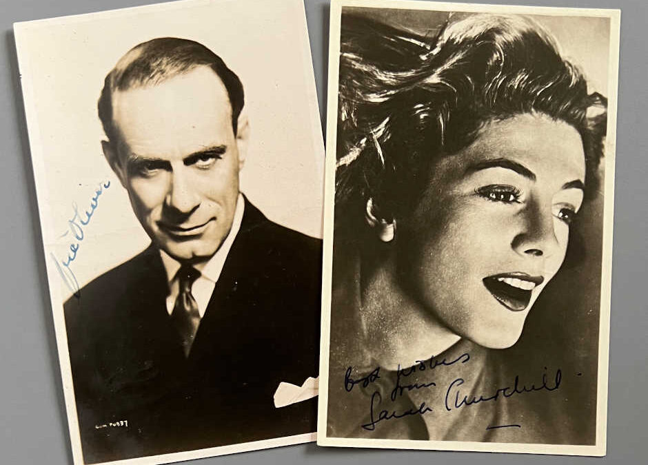 Signed Photographs: Sarah Churchill, Vic Oliver