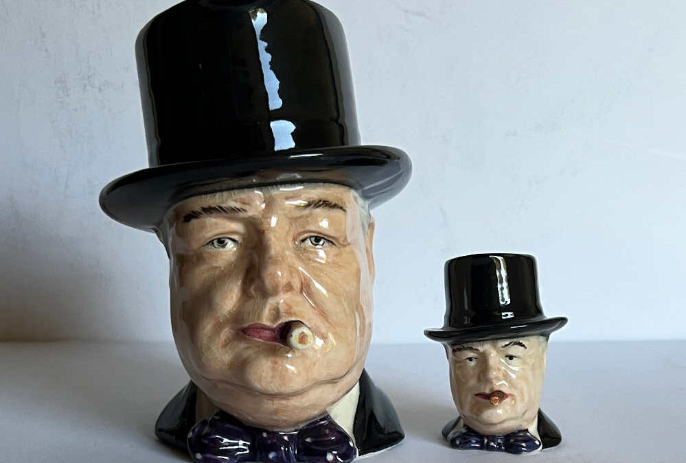 2 Churchill Character Jugs (Black Hat) – Grimwades