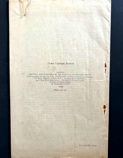 Back of Pamphlet: Statements Relating to the Atomic Bomb