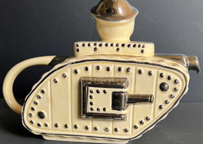 Churchill Ivory Tank Teapot - Back