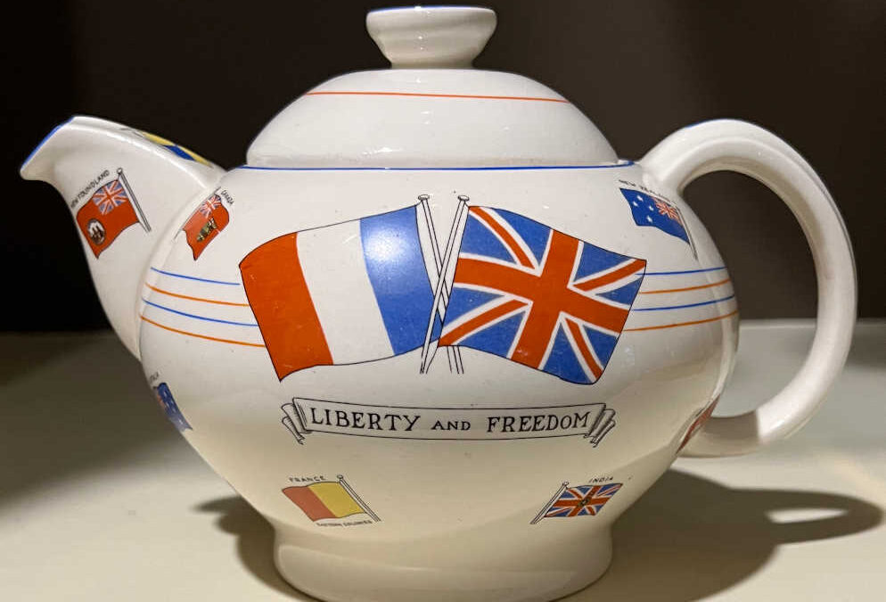 Crown Ducal Teapot – War Against Hitlerism