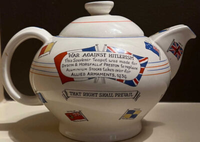 Crown Ducal Teapot - War Against Hitlerism