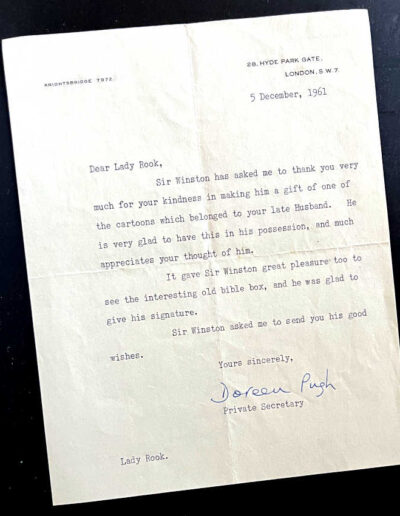 Letter to Lady Rook, Dec 5 1961