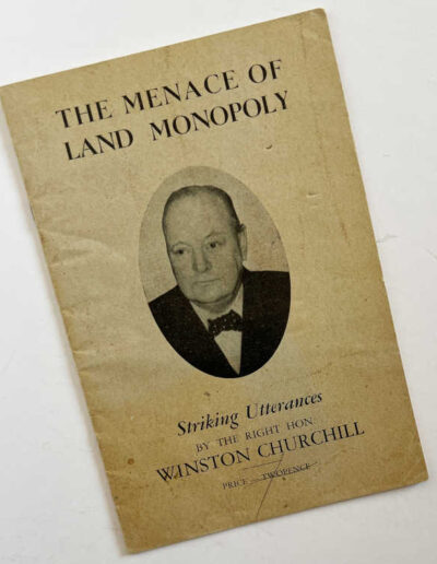 Menace of Land Monopoly - Speech by Winston Churchill