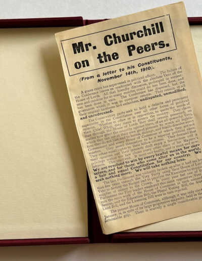 Mr Churchill On The Peers on Solander Case